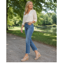 Marimea 37 Pantofi dama cu platforma din piele naturala Bej P9154BEJ